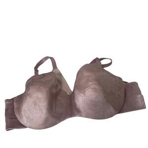 Cacique Pink Lightly Lined Balconette Bra Womens Size 46DD Supportive Underwire